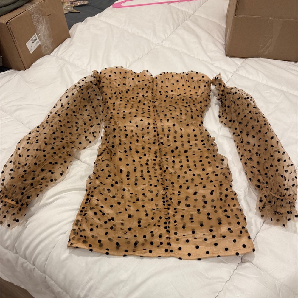 Majorelle mini polka dot dress M
